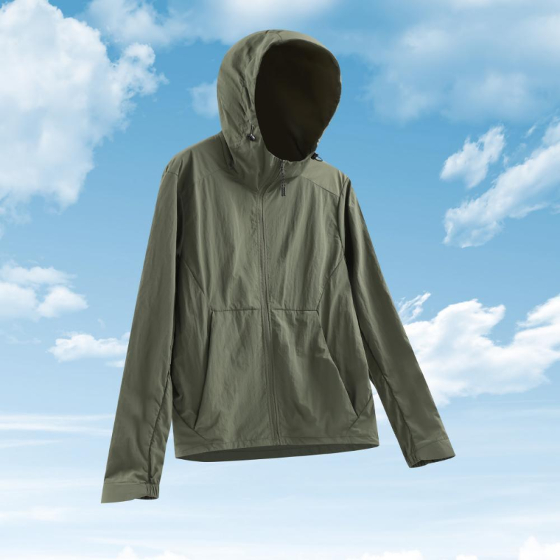 Lagana, prozračna jakna s kapuljačom za zaštitu od sunca UPF50+, ljetni casual stil, Ice Silk tkanina