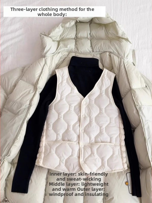 Жилетка за жени с флийс подплата, дебела за зимата 2025, къс стил, V-образно деколте