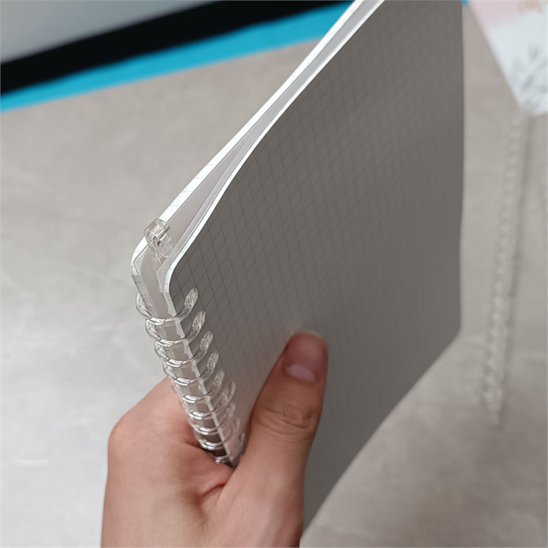 Μεταλλικός φάκελος με 26 οπές, διαφανές κλιπ, μεταλλικούς κύκλους και αξεσουάρ flip-binding – φάκελος καταγραφών