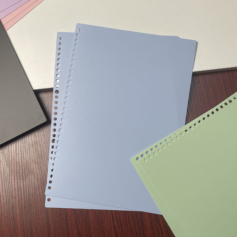 Μεταλλικός φάκελος με 26 οπές, διαφανές κλιπ, μεταλλικούς κύκλους και αξεσουάρ flip-binding – φάκελος καταγραφών