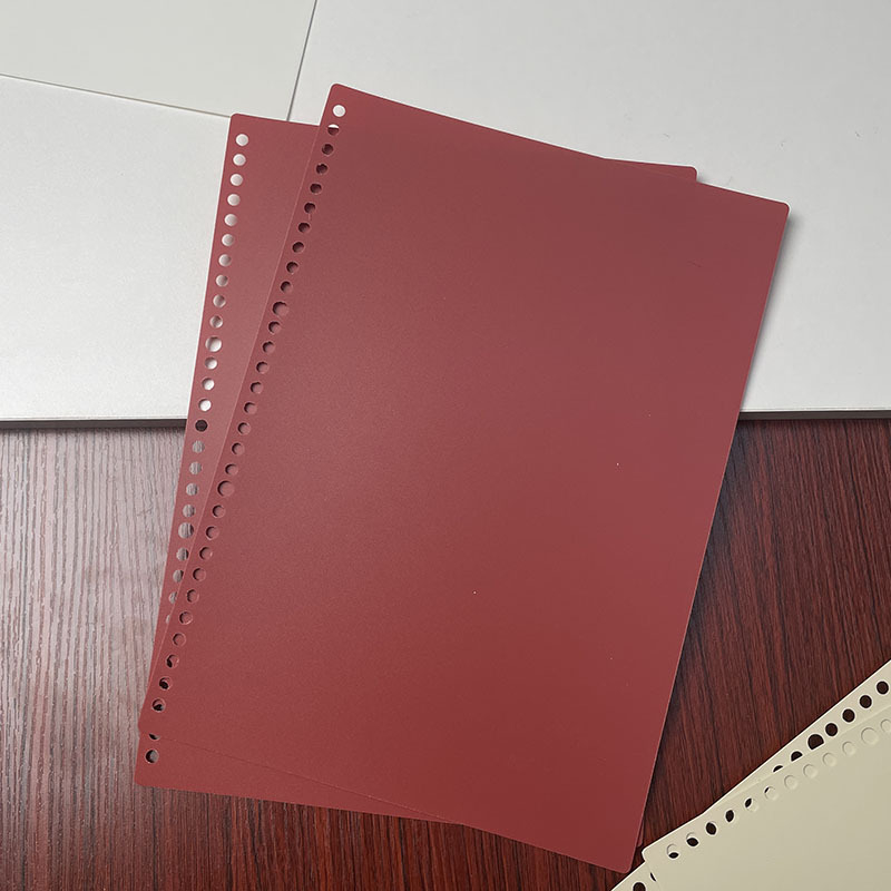 Μεταλλικός φάκελος με 26 οπές, διαφανές κλιπ, μεταλλικούς κύκλους και αξεσουάρ flip-binding – φάκελος καταγραφών