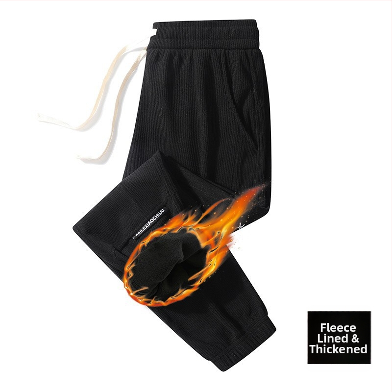 Κορεατικού στυλ κεντημένα cropped casual παντελόνια από πολυεστέρα, άνετη μέση, μικροελαστικότητα, μικρή ευθεία μανσέτα