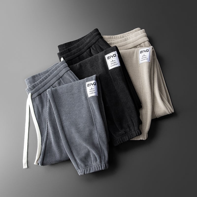 Κορεατικού στυλ φαρδιά συντομευμένα παντελόνια καθημερινής χρήσης, μέση μεσαία, ύφασμα πολυεστέρα 95%, μικροελαστικότητα