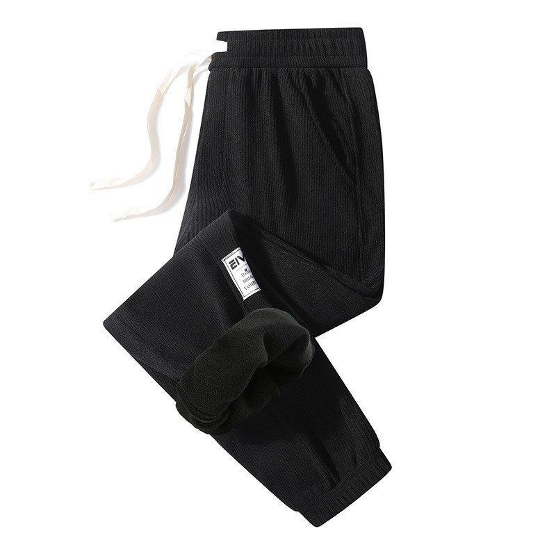 Κορεατικού στυλ φαρδιά συντομευμένα παντελόνια καθημερινής χρήσης, μέση μεσαία, ύφασμα πολυεστέρα 95%, μικροελαστικότητα