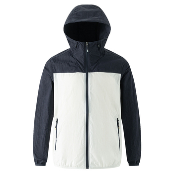 Unisex vanjski windbreaker s UV zaštitom 50+, brzo se suši, prozračan najlonski materijal, kapuljača, za vožnju biciklom i ribolov.