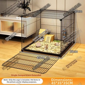 Fém hörcsögketrec kétszintes tájépítő platformával, termékkód 77nx2ayc, hörcsögöknek, nem importált.