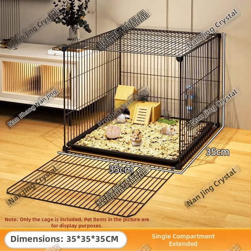 Fém hörcsögketrec kétszintes tájépítő platformával, termékkód 77nx2ayc, hörcsögöknek, nem importált.