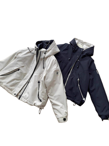 Яке с пълнеж от полиестерен памук, основна материя: полиестер, качулка, дебел, ежедневен стил, зимно облекло, 2025