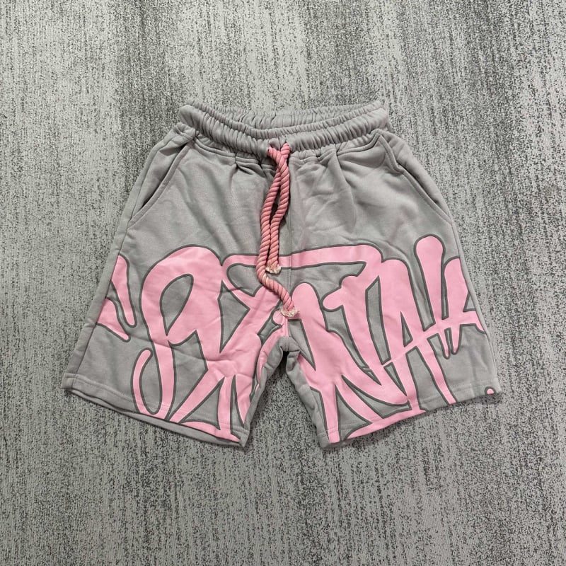Synaworld muški šorc s američkim stilom hip-hop printom od pjene, slobodan kroj, sportski stil, pamuk 96%+