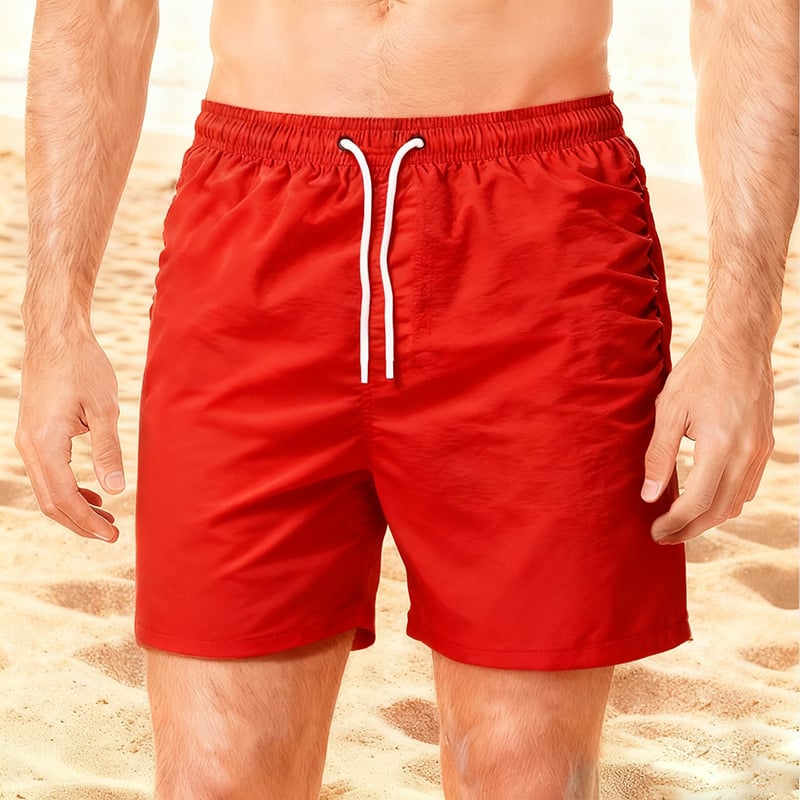 Ανδρικά Taslon σορτς κολύμβησης με επένδυση, γρήγορο στέγνωμα, εξωτερικό ύφασμα πολυεστέρας 95%+, επένδυση 100% πολυεστέρας, 168 g/m²