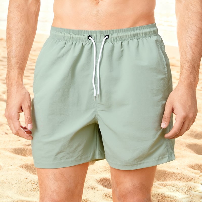 Ανδρικά Taslon σορτς κολύμβησης με επένδυση, γρήγορο στέγνωμα, εξωτερικό ύφασμα πολυεστέρας 95%+, επένδυση 100% πολυεστέρας, 168 g/m²