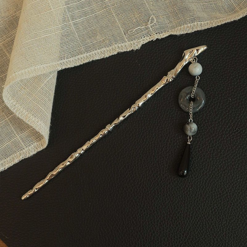 Kuka za kosu s kapljicom vode i resicama u nacionalnom stilu, za Hanfu kosu — Strawberry Green YM00848, Zima 2023