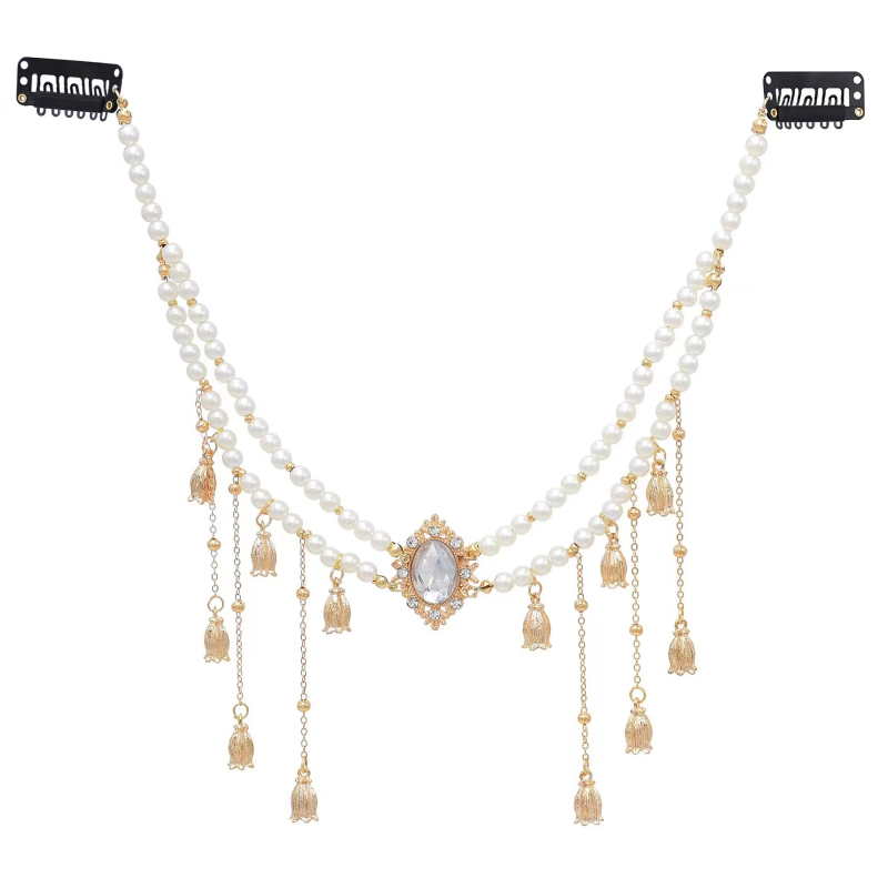 Fejfedő ötvözetből – nemzeti stílus, virágos díszítés, kézi munka, testreszabás elérhető