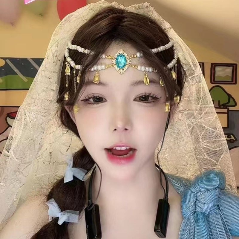 Fejfedő ötvözetből – nemzeti stílus, virágos díszítés, kézi munka, testreszabás elérhető