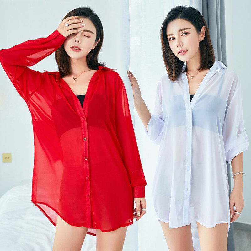 Csipont szövetes ing polo gallérral, hosszú ujjú, 90–95% acetát, koreai stílus