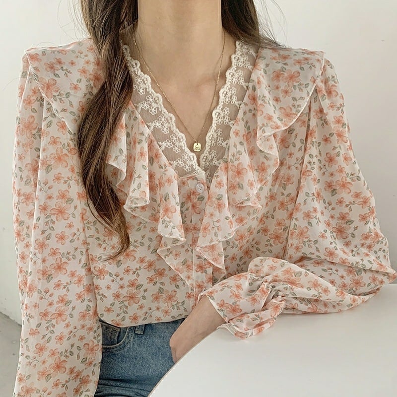 Női poliészter blúz-pulóver, lazább szabás, kerek nyak, hosszú ujjú, városi stílus