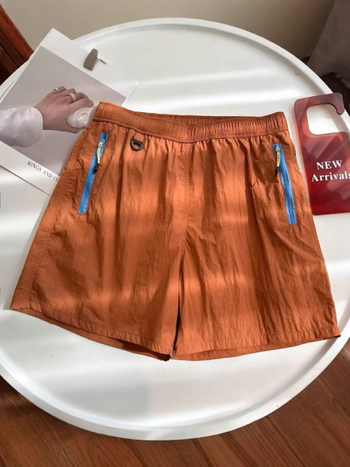 Unisex šorc za planinarenje, labav kroj, poliester, 90% poliester, korejski stil