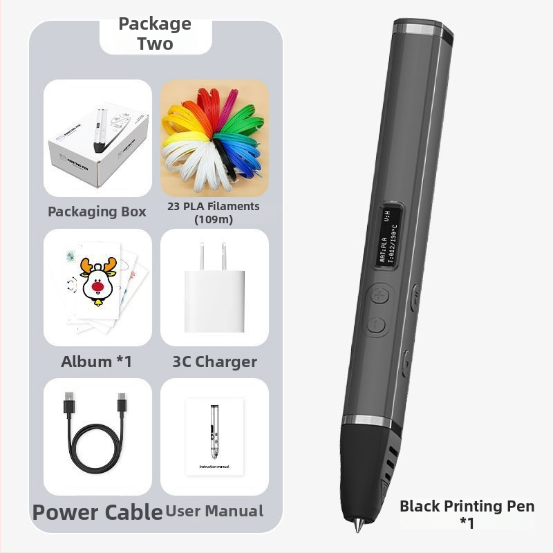 Στυλό 3D Εκτύπωσης Υψηλής Θερμοκρασίας – Επαγγελματικού Επιπέδου, Πολυλειτουργικό εργαλείο για Ζωγραφική και Γκράφιτι