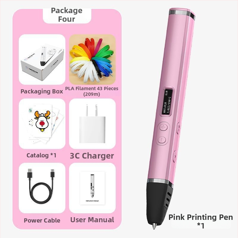 Στυλό 3D Εκτύπωσης Υψηλής Θερμοκρασίας – Επαγγελματικού Επιπέδου, Πολυλειτουργικό εργαλείο για Ζωγραφική και Γκράφιτι