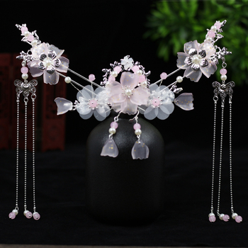 Fejdísz Shang Shang Qian — retro ötvözet virágos hajdísz, kézzel készített