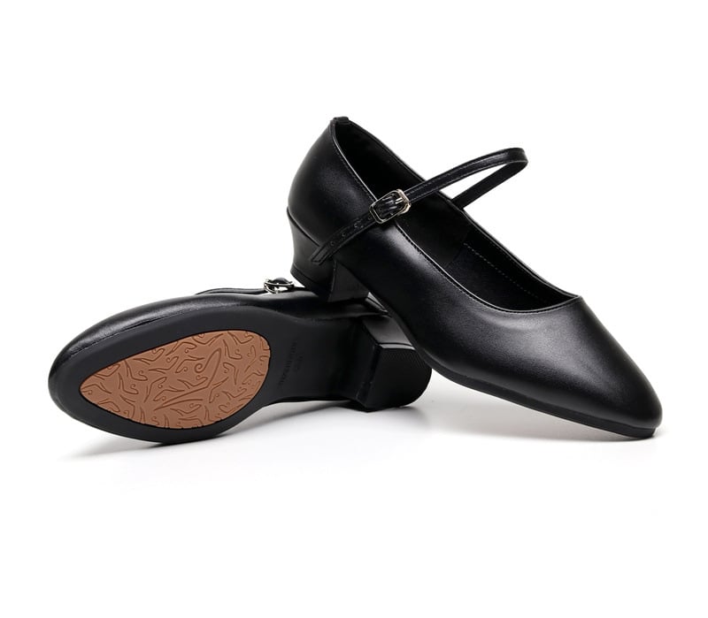 Танцови обувки за деца, марка Double less, код md02, подметка от кожа, еднослойна конструкция, женски дизайн