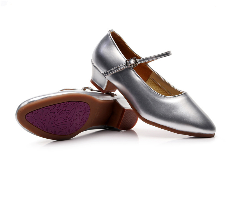 Танцови обувки за деца, марка Double less, код md02, подметка от кожа, еднослойна конструкция, женски дизайн