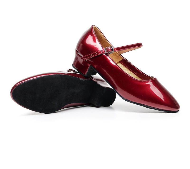 Танцови обувки за деца, марка Double less, код md02, подметка от кожа, еднослойна конструкция, женски дизайн