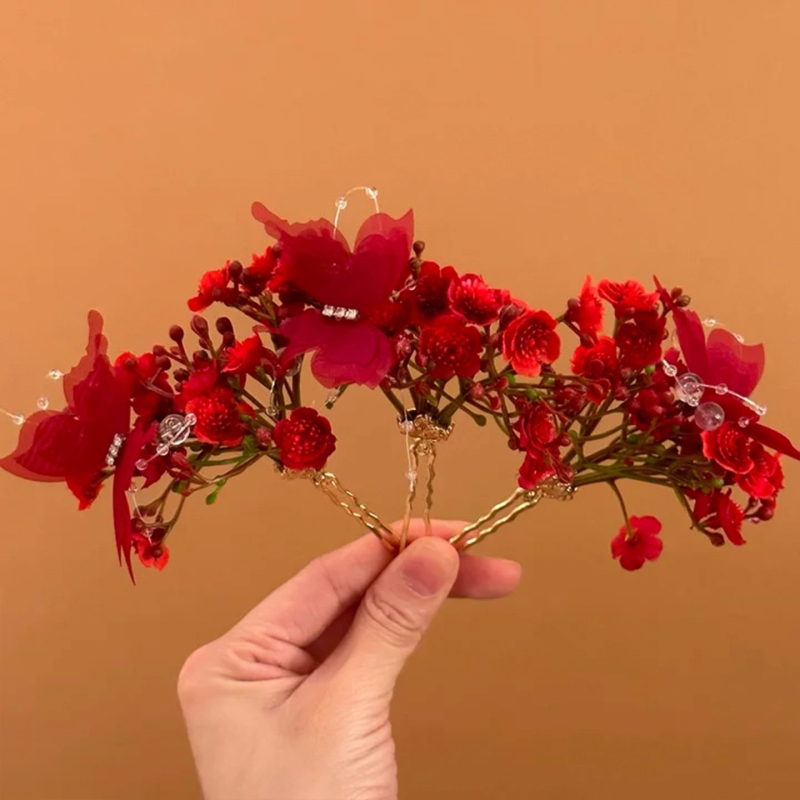 Koreai stílusú szív alakú hajcsat, kézzel készített, személyre szabható feldolgozás, hajkiegészítő, tavasz 2026