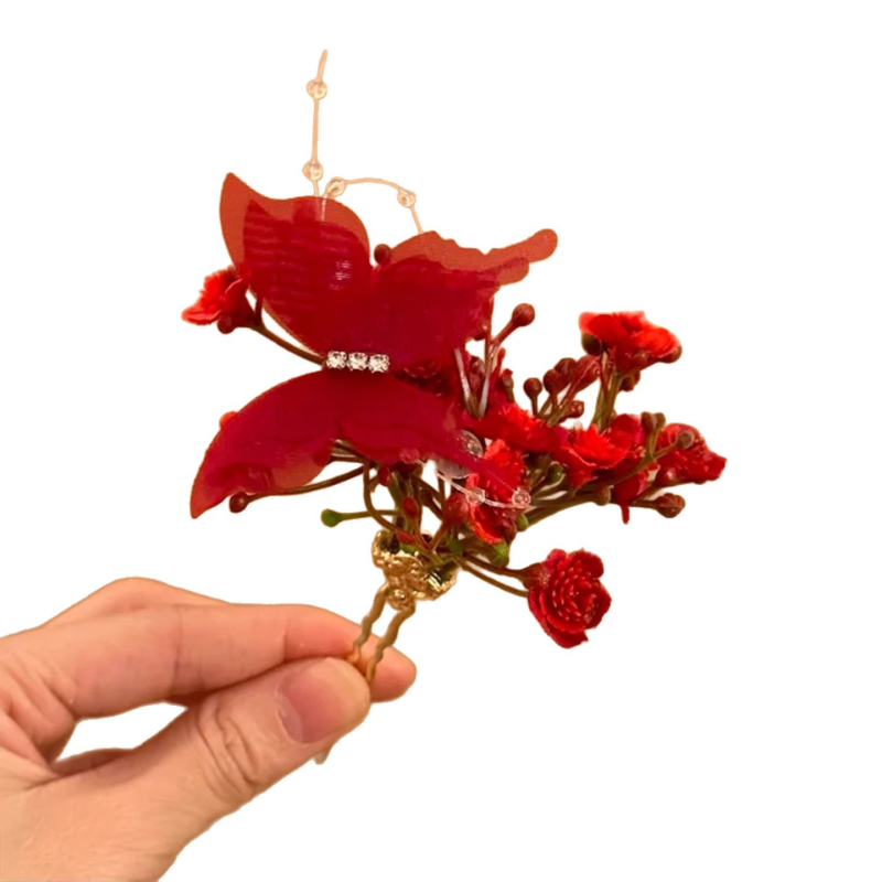 Koreai stílusú szív alakú hajcsat, kézzel készített, személyre szabható feldolgozás, hajkiegészítő, tavasz 2026