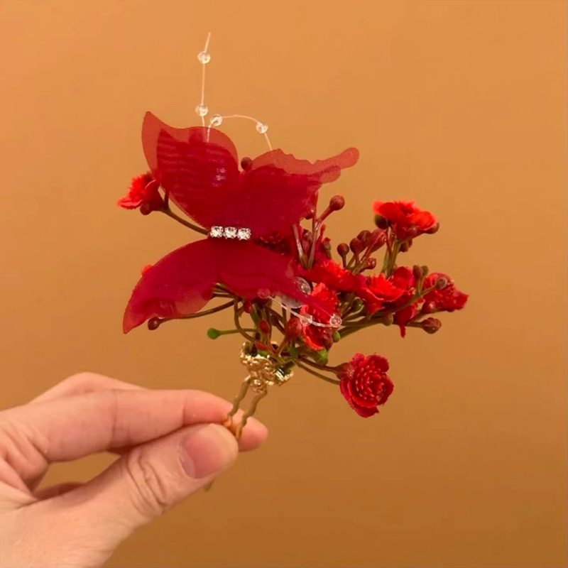 Koreai stílusú szív alakú hajcsat, kézzel készített, személyre szabható feldolgozás, hajkiegészítő, tavasz 2026