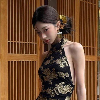 Metal hajdísz, ősi stílusú hajtű, U-formájú geometriával, olajozott felület, nőknek