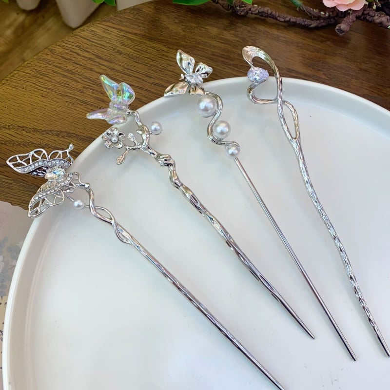 Dodatak za kosu - Leptir dizajn, Vintage stil, Elektroplatirana legura