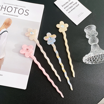 Spona za kosu od acetatne ploče, zvjezdasti oblik, jednostavan stil