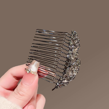 Levél alakú ötvözetes hajcsat nőknek, elektroplakált felülettel, fejfedő kiegészítő