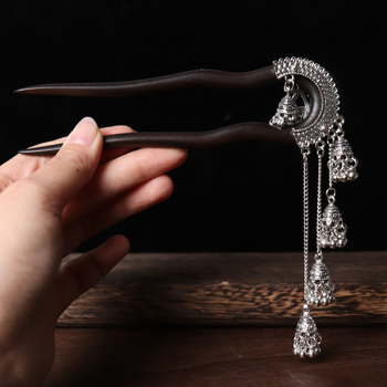 U-oblik kopča za kosu od sandalovog drveta, kineski stil, individualno pakiranje, ljeto 2025 izdanje