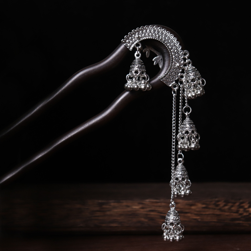 U-oblik kopča za kosu od sandalovog drveta, kineski stil, individualno pakiranje, ljeto 2025 izdanje