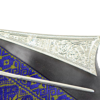 Igla za kosu s etničkim stilom, geometrijski metalni dizajn, proljeće 2025