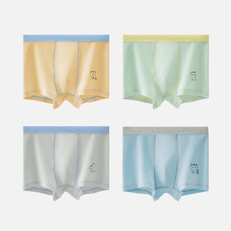 Dječje gaćice za dječake, 95% pamuk, antibakterijske, srednji struk, bezšivne bočne strane