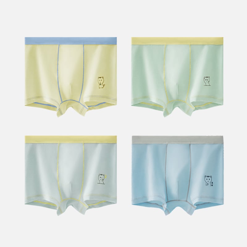 Dječje gaćice za dječake, 95% pamuk, antibakterijske, srednji struk, bezšivne bočne strane