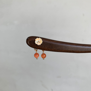 Igla za kosu od sandalovog drveta sa leptirovim resicama, retro geometrijski dizajn, ručno izrađeni dodatak