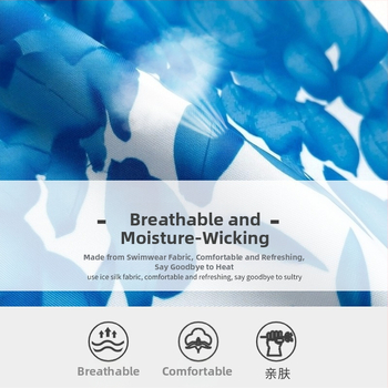 Εκτυπωμένο γρήγορο-στέγνωστο ελαστικό μαγιό παραλίας για ενήλικες – Πολυεστέρας 80–90%, επένδυση από Σπαντέξ 85%, για κολύμβηση και θαλάσσια σπορ