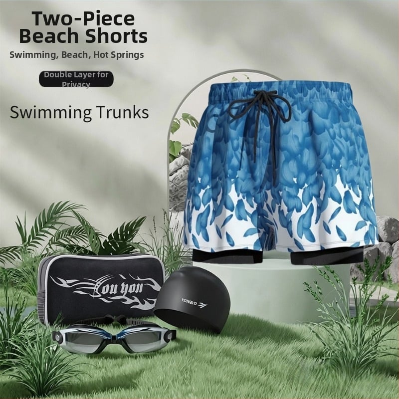 Εκτυπωμένο γρήγορο-στέγνωστο ελαστικό μαγιό παραλίας για ενήλικες – Πολυεστέρας 80–90%, επένδυση από Σπαντέξ 85%, για κολύμβηση και θαλάσσια σπορ