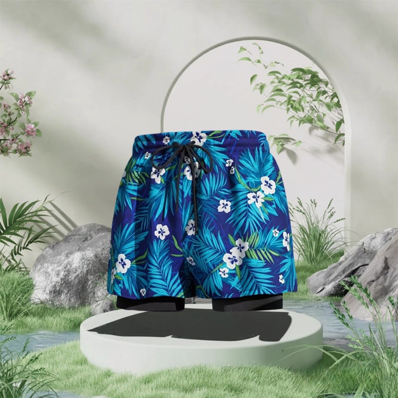 Εκτυπωμένο γρήγορο-στέγνωστο ελαστικό μαγιό παραλίας για ενήλικες – Πολυεστέρας 80–90%, επένδυση από Σπαντέξ 85%, για κολύμβηση και θαλάσσια σπορ