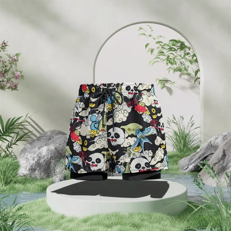 Εκτυπωμένο γρήγορο-στέγνωστο ελαστικό μαγιό παραλίας για ενήλικες – Πολυεστέρας 80–90%, επένδυση από Σπαντέξ 85%, για κολύμβηση και θαλάσσια σπορ