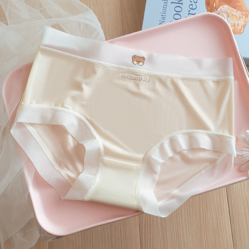 Djevojčice gaćice Ice Silk bezšivne, prozračne, visoke elastičnosti, 7A antibakterijska pamučna podstava