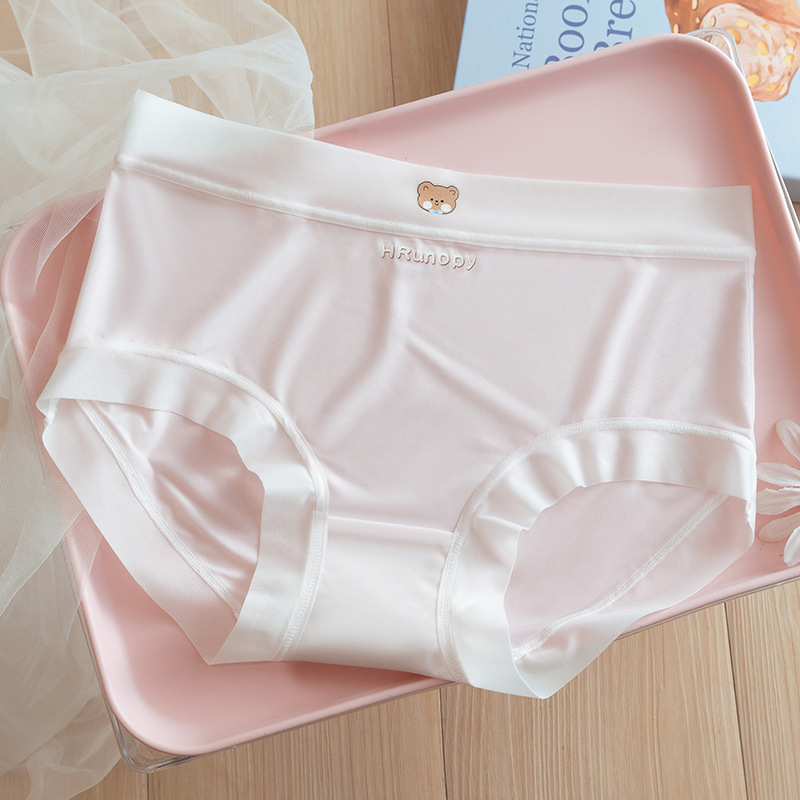 Djevojčice gaćice Ice Silk bezšivne, prozračne, visoke elastičnosti, 7A antibakterijska pamučna podstava