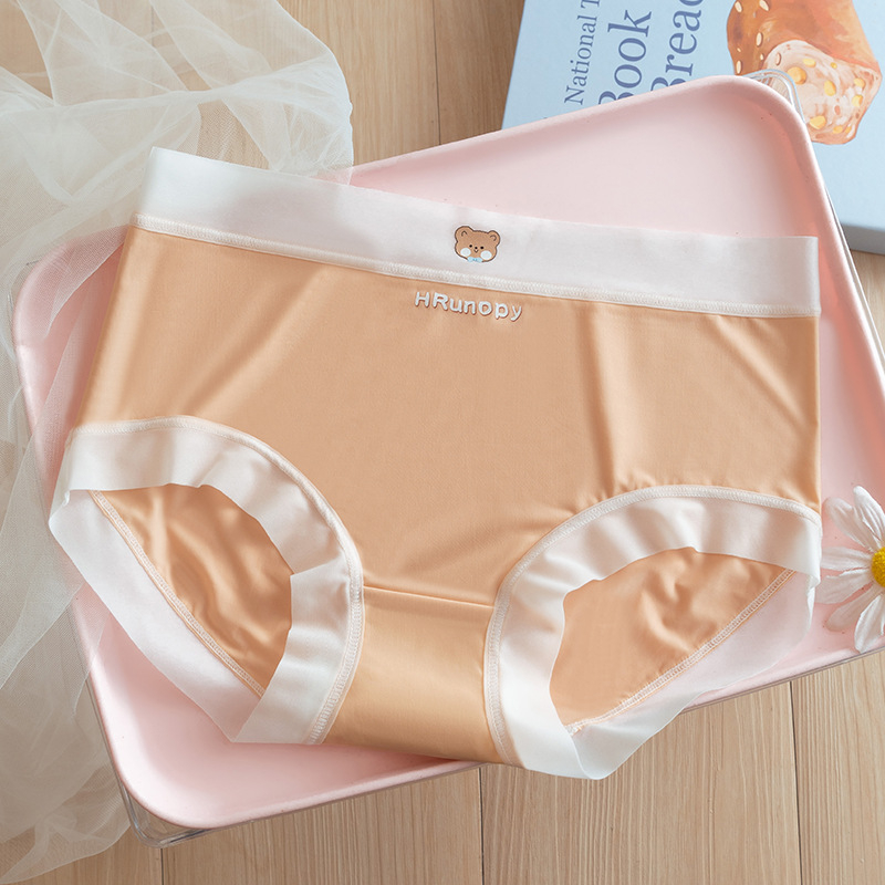 Djevojčice gaćice Ice Silk bezšivne, prozračne, visoke elastičnosti, 7A antibakterijska pamučna podstava