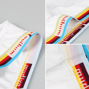 Slipuri bărbătești din bumbac, talie medie, talie-curcubeu, model solid, țesătură tricotată 40s, 95% bumbac