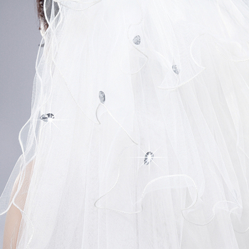 Dodaci za glavu: katedralski mrežasti veo, višeslojni vjenčani veo