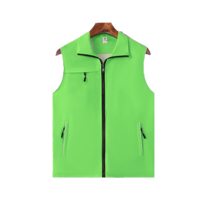 Ανακλαστικό γιλέκο με πολλαπλές τσέπες και φερμουάρ – στολή εργασίας για φωτογράφηση catering, πολυεστερική μίξη